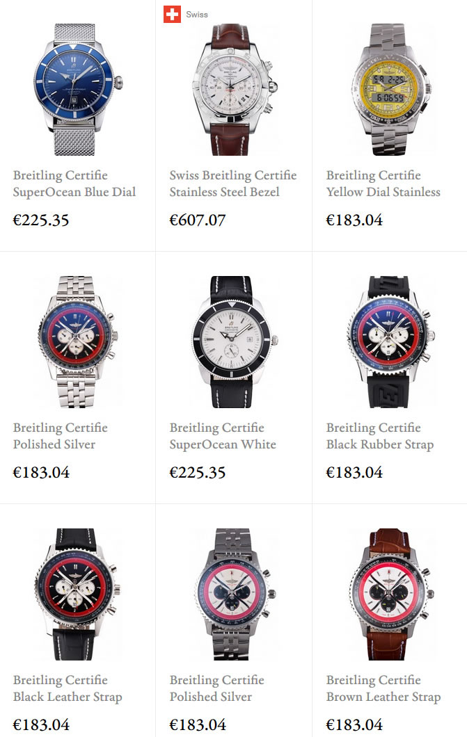 Breitling Certifie Replica Swiss ETA